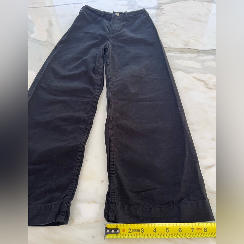 WE THE FREE BLACK COTTON HIGH RISE WIDE LEG JEAN PANTS SIZE US 24 - Picture 15 of 17